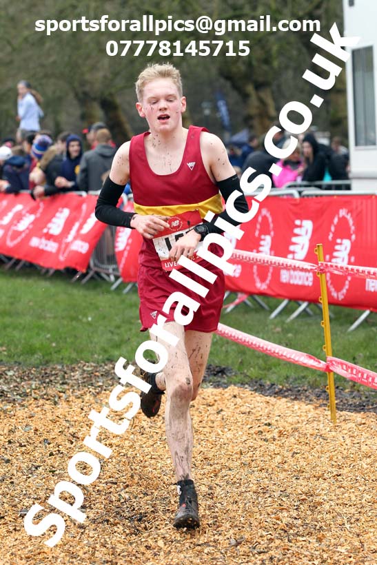 Intermediate boys, 2020 New Balance English Schools Champs., Sefton Park, Liverpool. Photo: David T. Hewitson/Sports for All Pics
